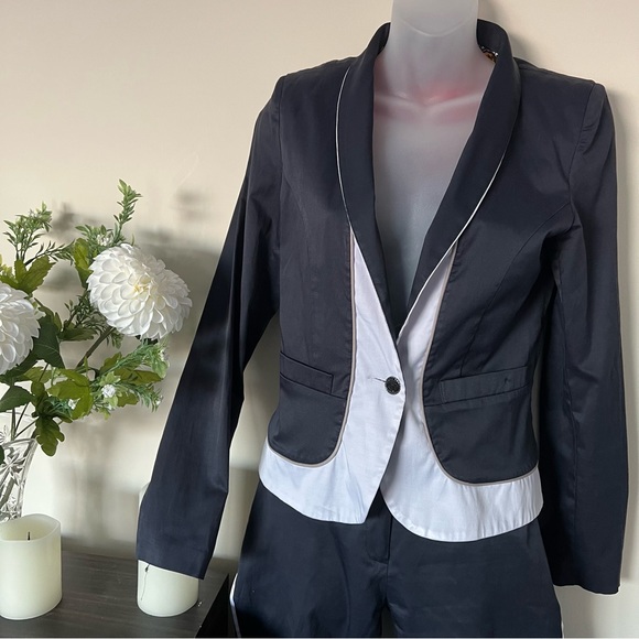 São Paulo slim fit navy suit jacket and pants - Picture 2 of 16